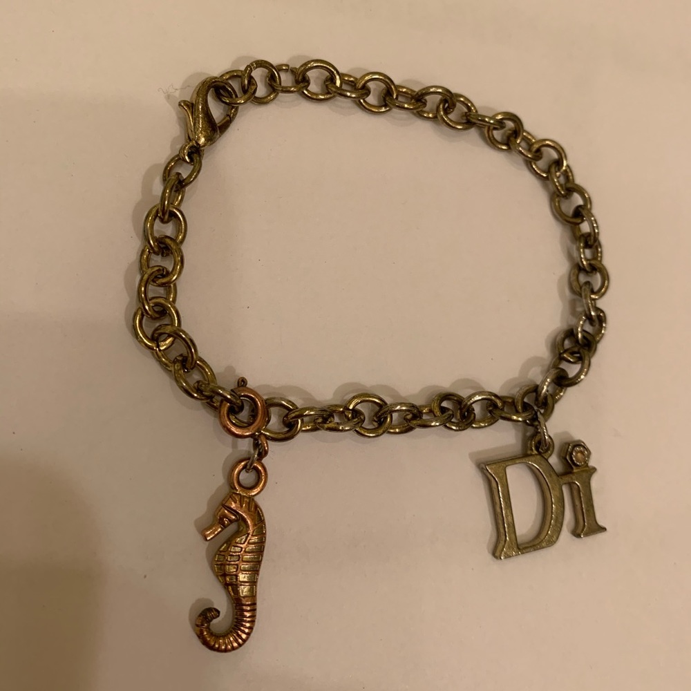 Diamonds International Gold Charm Bracelet